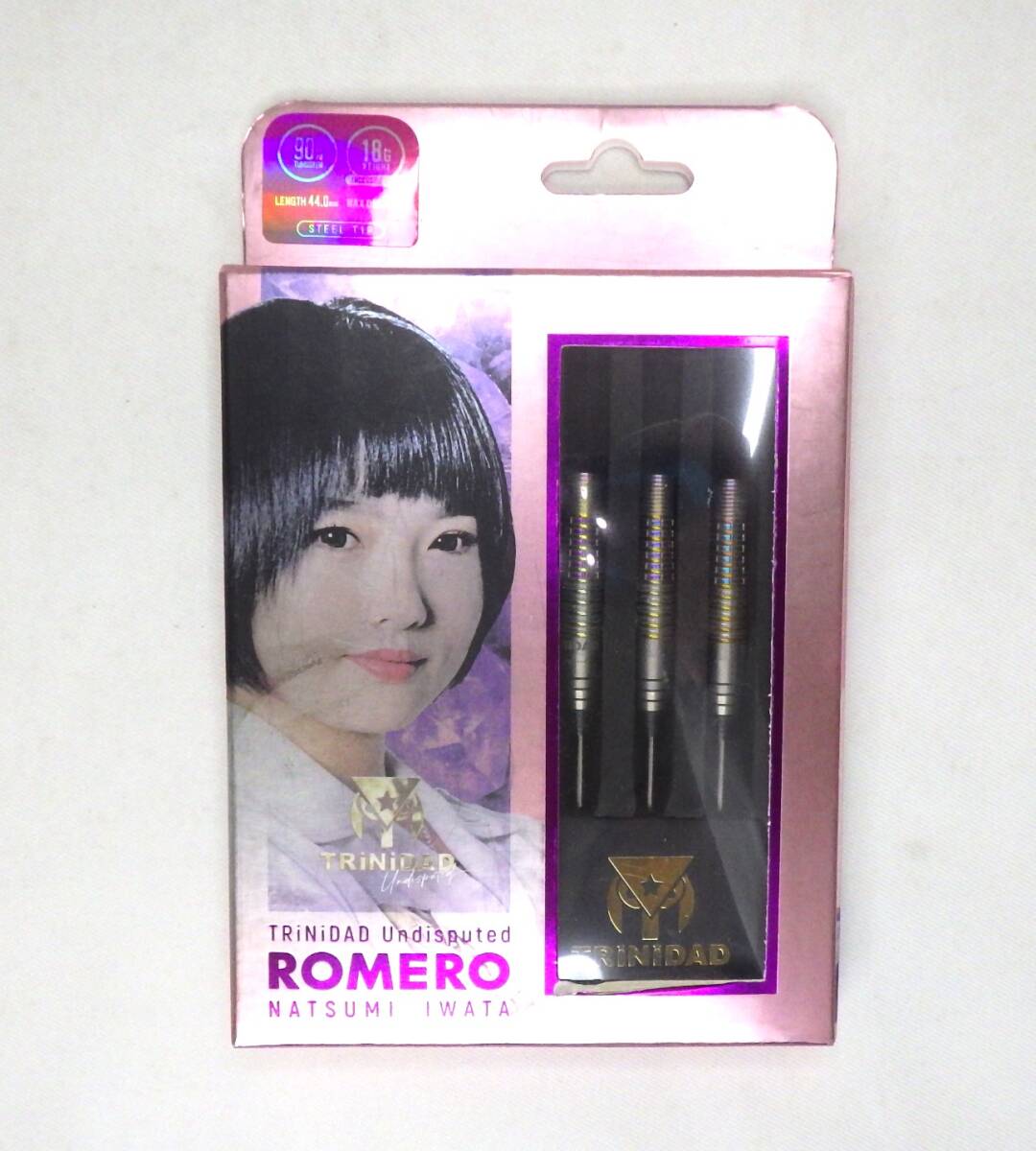 119W210G▲【中古・美品】ダーツ バレル TRiNiDAD Undisputed Romero 18g 岩田夏海選手モデル トリニダード アンディスピューティド 拍卖
