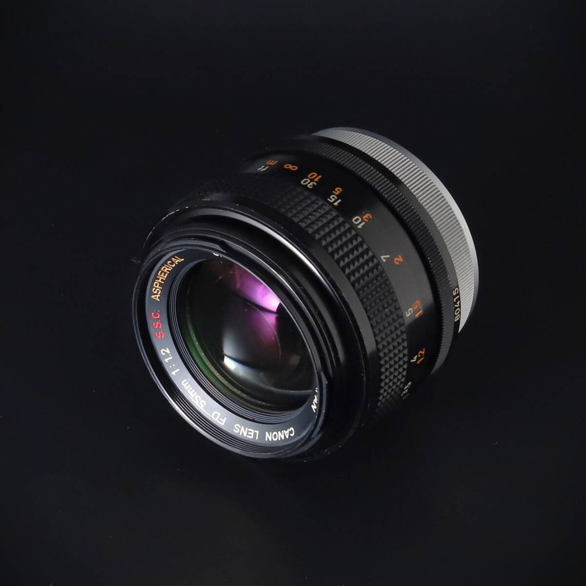 Canon FD 55mm F1.2 S.S.C. ASPHERICAL 純正ケース付 黄変あり 光学極上 動作良好 希少拍卖