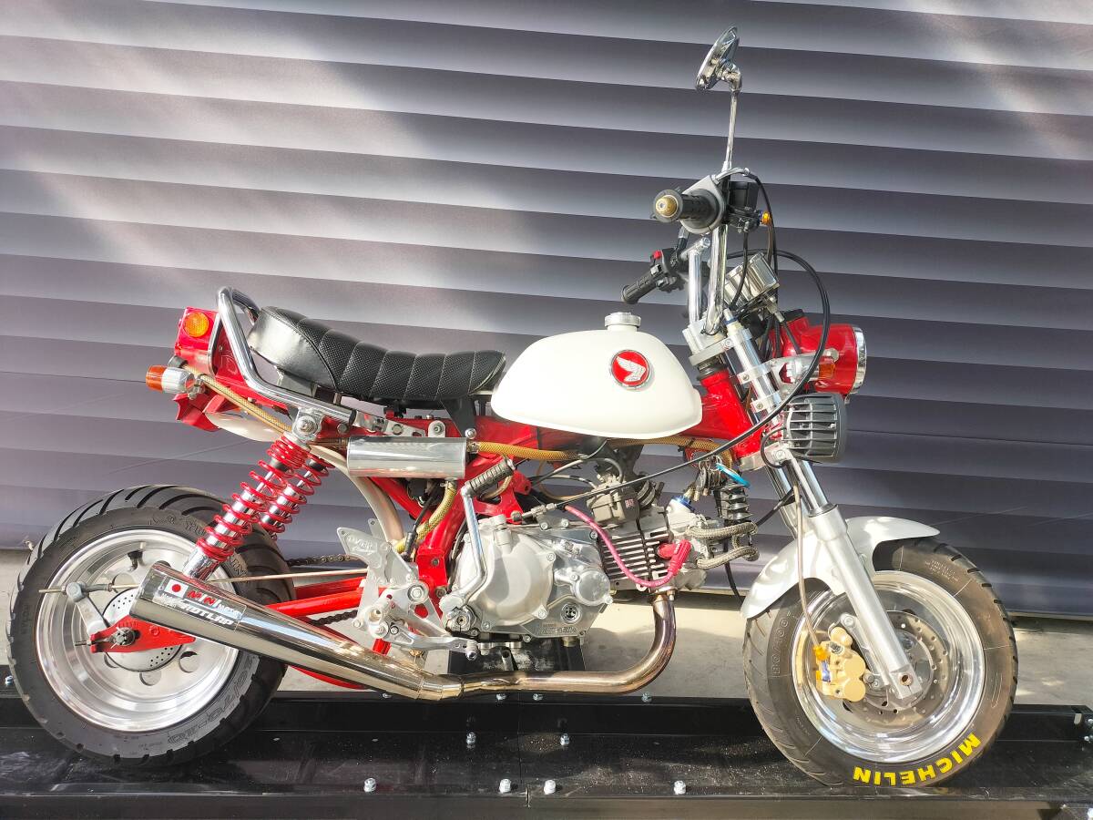 【近県配送無料!】Honda モンキー フルカスタム 走行距離減算車 Z50J型 大津市から ローン可 MINIMOTOフルエキ ヨシムラキャブ スペアキー拍卖