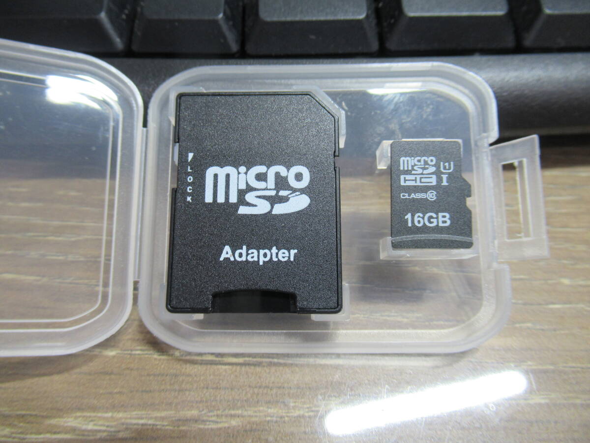 売切 16GB 1枚セット ケース付 マイクロ SD クイックフォーマット済 SDカードとしても使用可能 送料110円 入物は小キズ有り拍卖