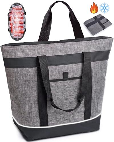 【冷たさを長時間キープ】 保冷バッグ クーラーバッグ 大容量 30L 自立 おしゃれ 買い物バッグ トートバッグ 手提げと肩掛ss拍卖