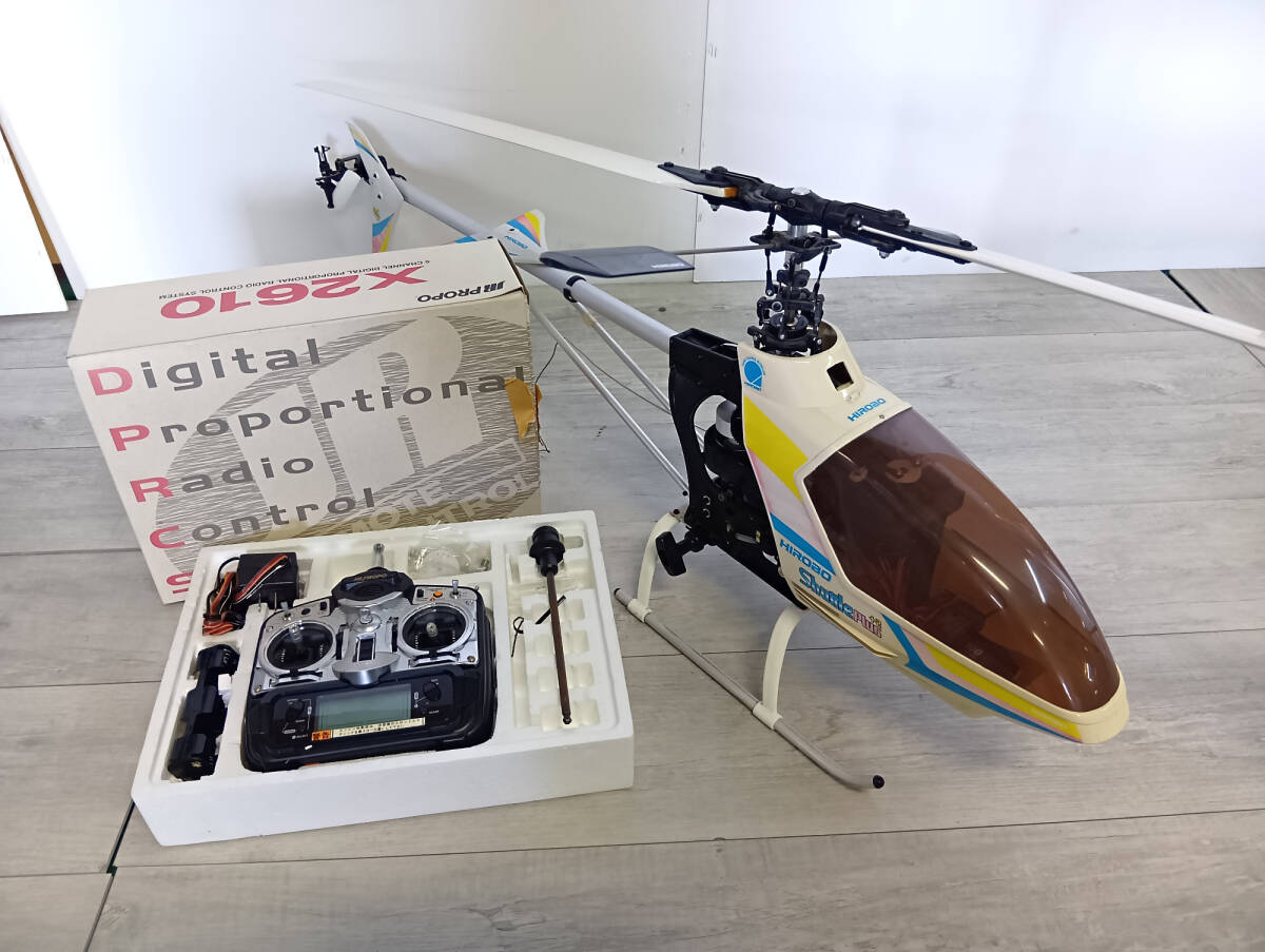 HIROBO RC Shuttle Plus +2 xx ラジコン ヘリコプター JR PROPO 日本遠隔制御 X2610 72MHz 52番 送受信機 サーボ セット_S10042拍卖