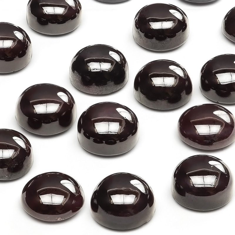インド産 スターガーネット コイン カボション 8mm【2コ販売】 / 84-5 GN8CO-X拍卖