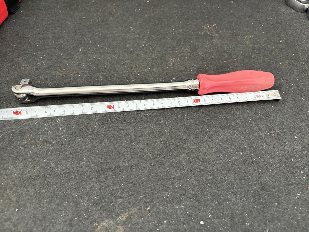 K7 3/8 パワーレンチ FH12L スナップオン ブレーカーバー オレンジグリップ 中古 SNAP-ON スピンナー ハンドル拍卖