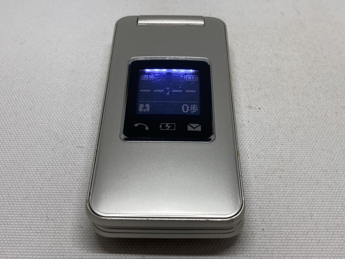 概ね美品 SoftBank ソフトバンク 108SH SHARP シャープ かんたん携帯 携帯電話 ガラケー ルミナスシルバー ワンセグ f01c168dd拍卖