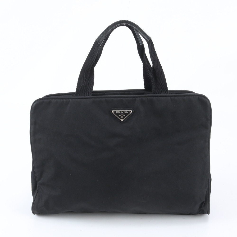 1円■美品■プラダ■テスート ナイロン トライアングルロゴ トート バッグ ショルダー ビジネス 通勤 A4 メンズ レディース RIM EH22-7拍卖