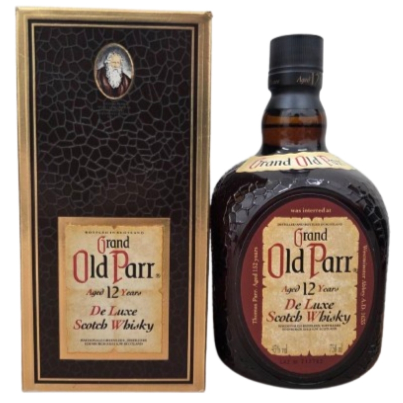 ★【Macdonald Greenlees マクドナルド グリーンリーズ】Grand Old Parr 12年 De Luxe Scotch Whisky 750ml 45% ウイスキー★24920拍卖
