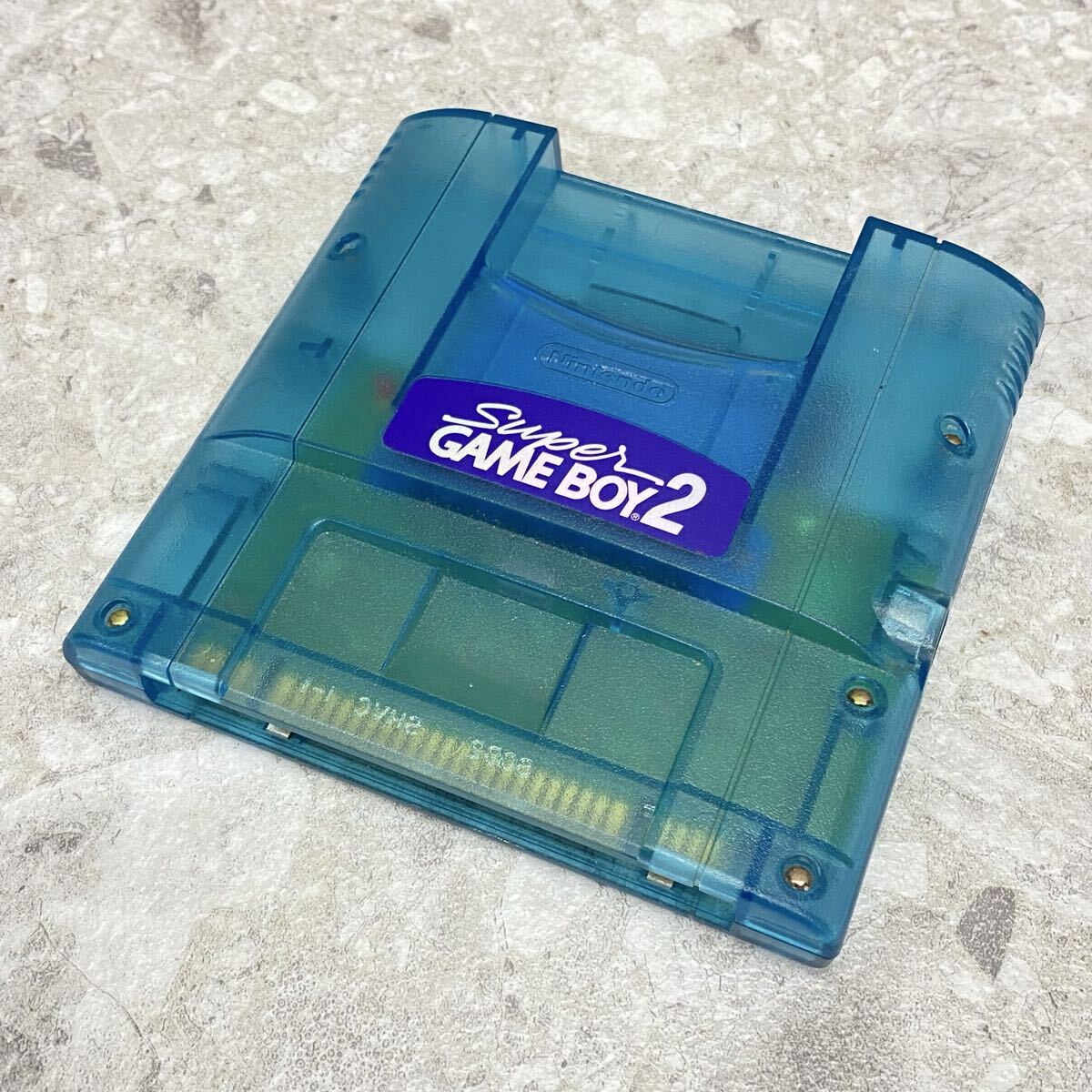 SU■③ Nintendo Super GAME BOY2 スーパーゲームボーイ2 SHVC-042 クリアブルー スーパーファミコン SFC 任天堂 当時物 ジャンク拍卖