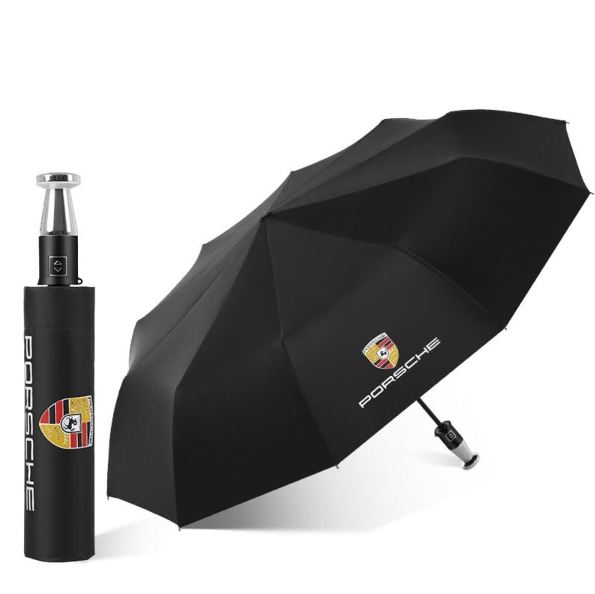 新作 ポルシェ 折りた強化厚傘 高品質アンブレラ 高級 雨傘 晴雨兼用 自動で開く ゴルフ 車用雨傘 日傘 超撥水 紫外線遮蔽 遮光 高級感抜群拍卖