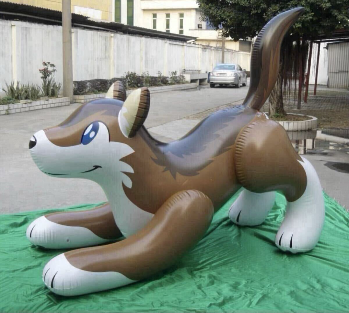 ★1円スタート★ 新品未開封品 レア 空気ビニール 空ビ フロート インフレータブル inflatable Wolf ウルフ オオカミ 約200cm 日本未発売拍卖