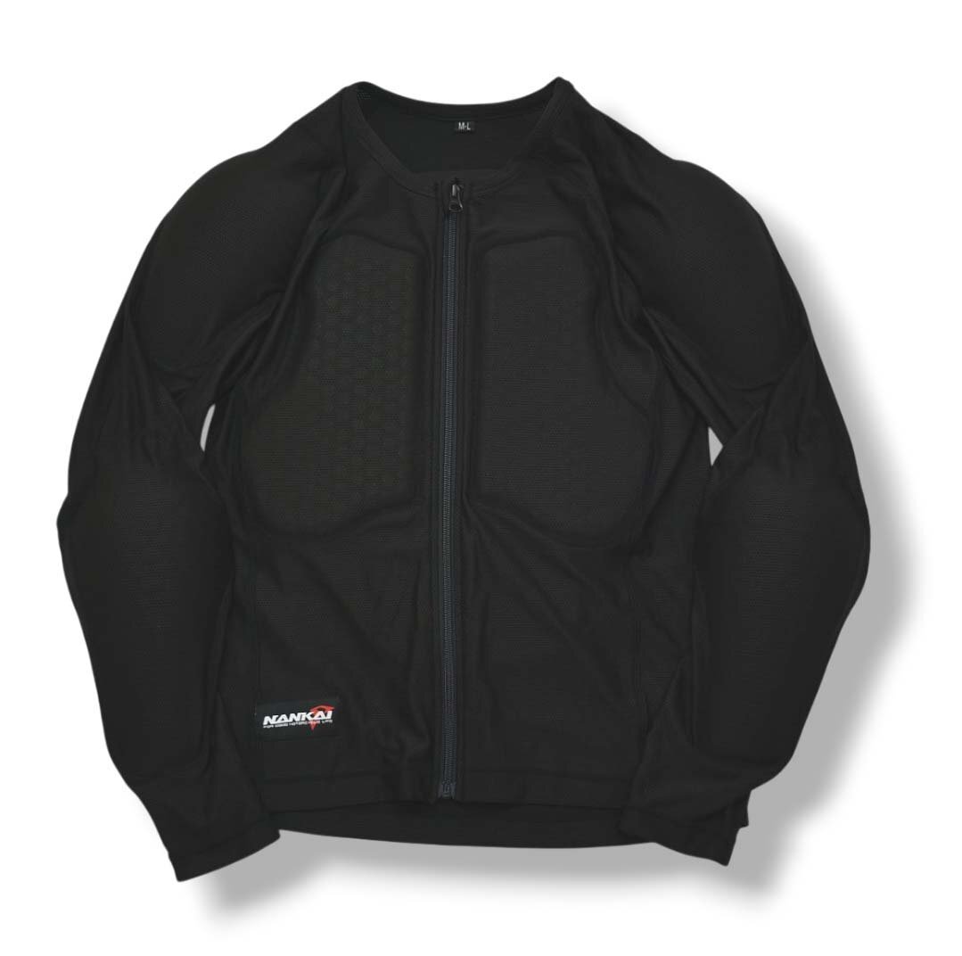 ★ ナンカイ NANKAI 南海 メッシュ ストレッチ プロテクター インナー ジャケット M-L 黒 バイク モーター スポーツ ウェア ジャンパー★拍卖