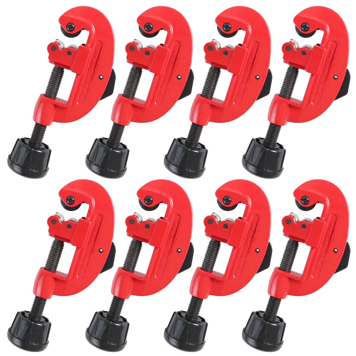 【新品即納】8個set 塩ビ ステンレス アルミ 銅 真鍮 3mm-32mm チューブ パイプ カッター コンパクト バリ取り 銅管 銅管 切断工具 ツール拍卖