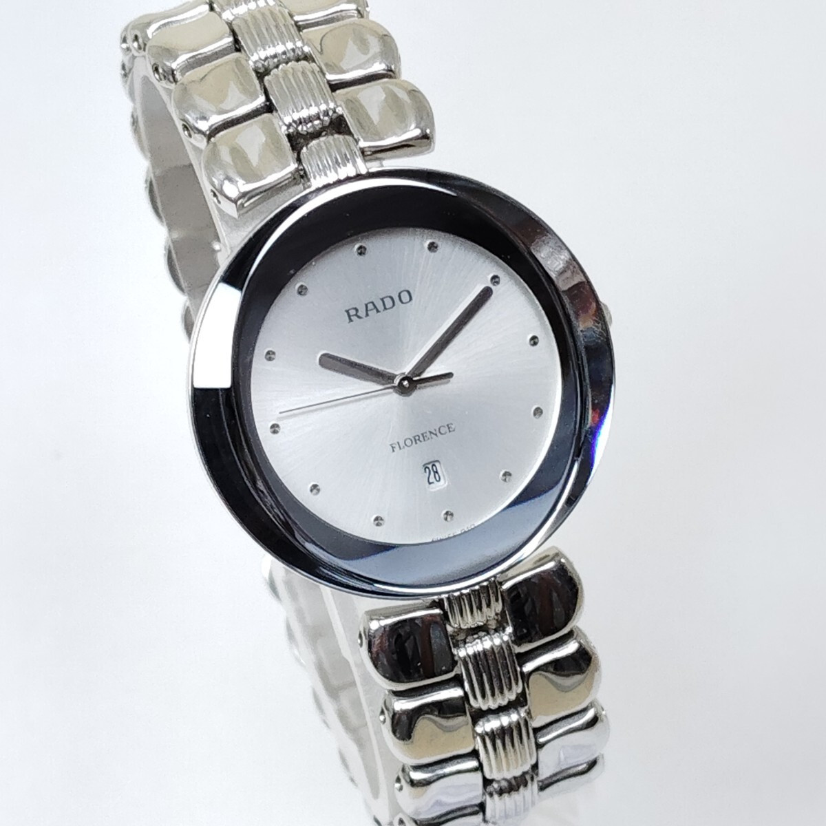 ☆【BTC済み・稼働品】RADO ラドー 152.3716.2 フローレンス シルバー文字盤 2針 ラウンド ステンレス クォーツ拍卖