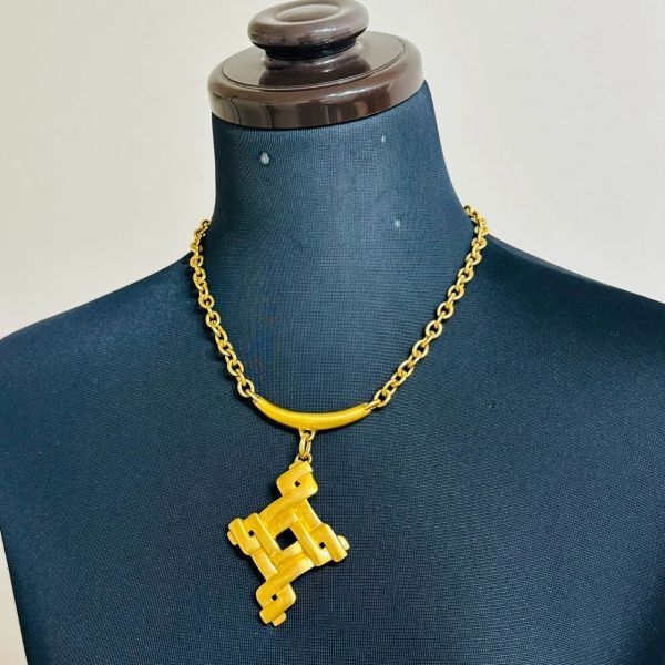 sner5016【PK】//LANCEL★ネックレス アクセサリー ゴールドカラー ランセル拍卖