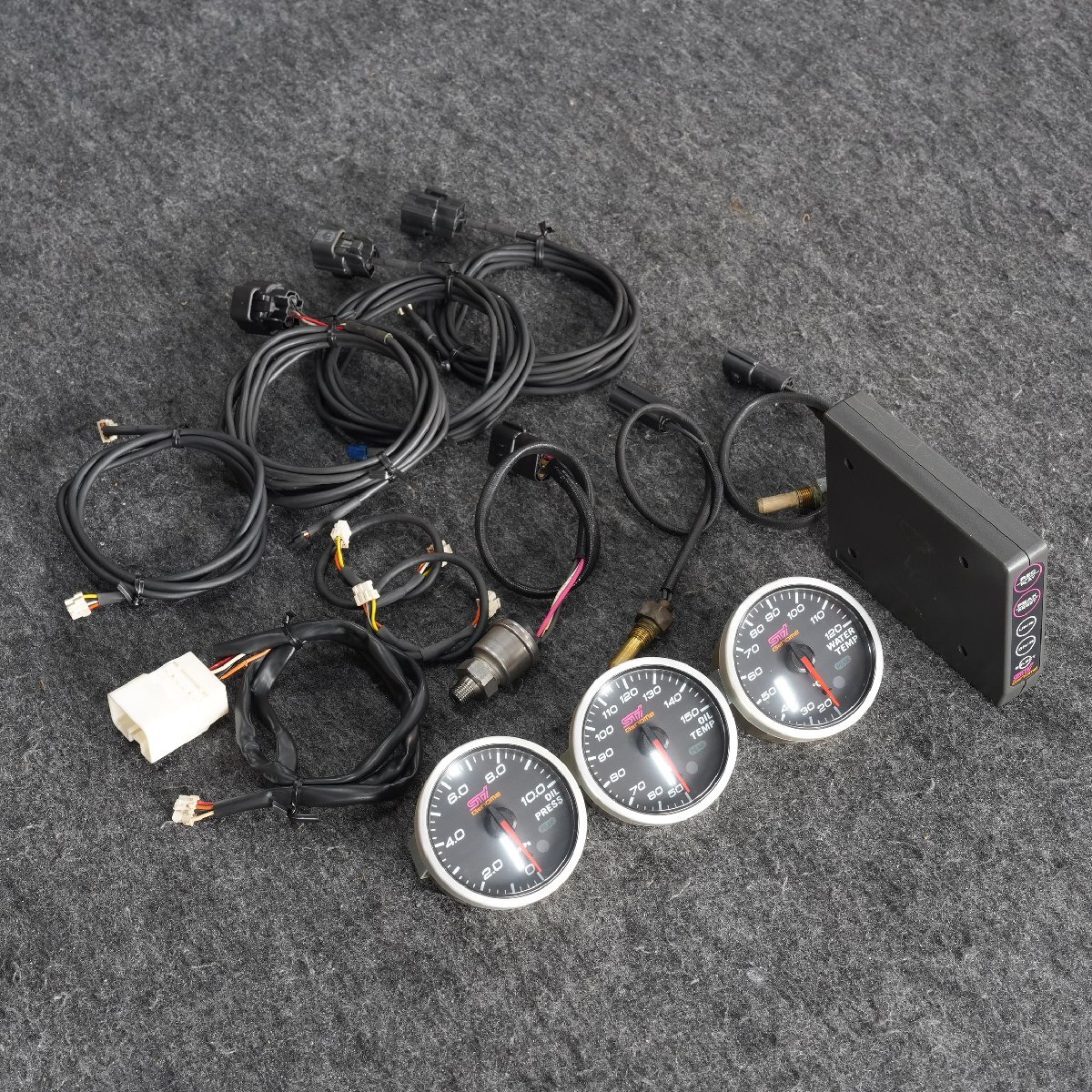 インプレッサ WRX STIバージョン GDB STI製 Genome 追加メーター 3連メーター 油圧 油温 水温 60φ拍卖
