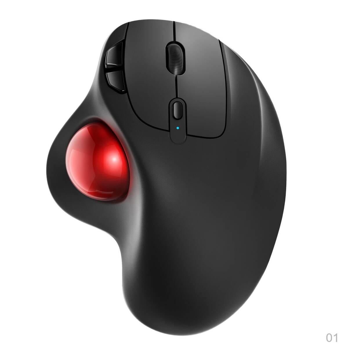 【新品】トラックボールマウス Nulea Bluetooth/2.4G/USB ワイヤレス 充電式 3台同時接続 4段階DPI 人間工学 親指操作 右利き 6ボタン 70拍卖