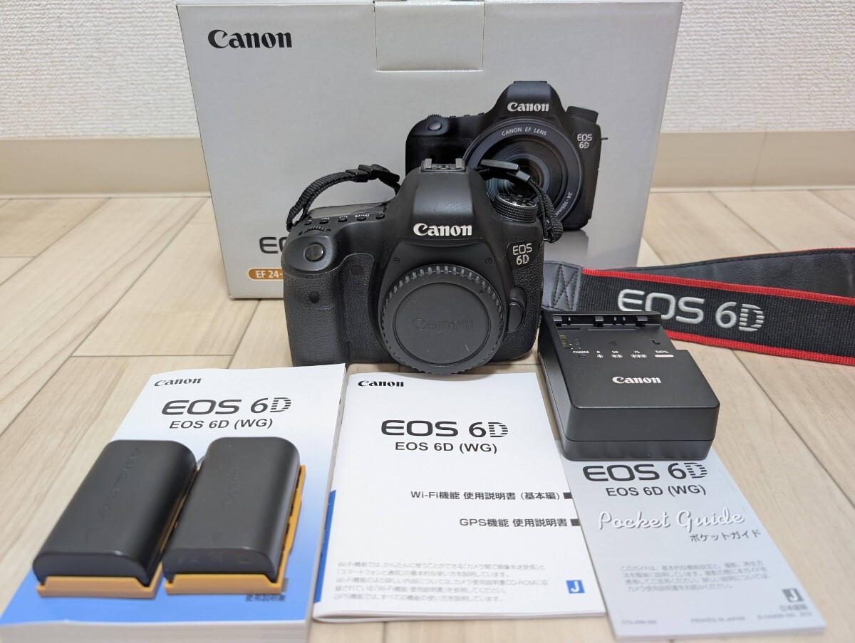 Canon EOS 6D ボディのみ フルサイズ 元箱・付属品・予備バッテリー付 動作確認済み拍卖