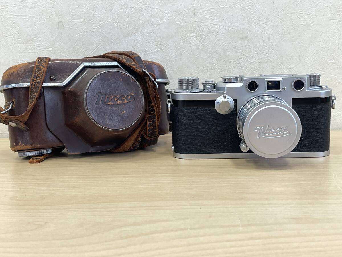 1円 ~ シャッターOK NICCA ニッカ Type-5 Nicca Camera CO,Ltd フィルムカメラ コンパクトカメラ 1:2 f=5cm ブラック シルバー拍卖
