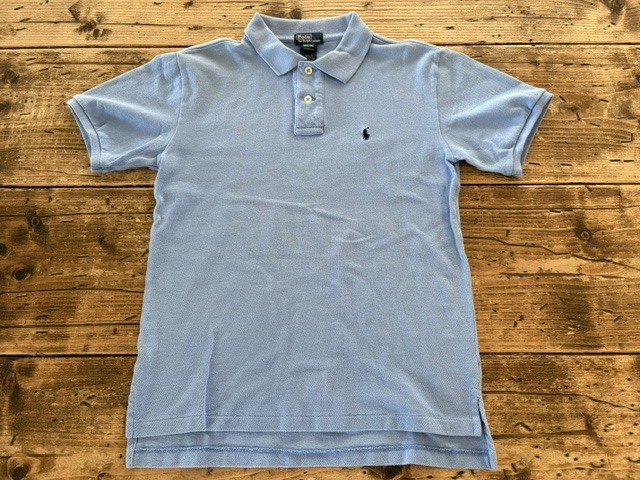 ヴィンテージ USA古着 Polo by Ralph Lauren 鹿の子ポロ USED ラルフローレンポロシャツ 小さめサイズ M(12/14)男女兼用 アメカジ 中古衣料拍卖