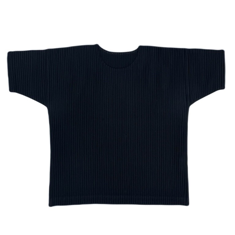 2000's~ HOMME PLISSE オムプリッセ ラウンドネック プリーツTシャツ (ビンテージ アーカイブ PLEATS PLEASE MEN HAAT PLANTATION BAO BAO拍卖