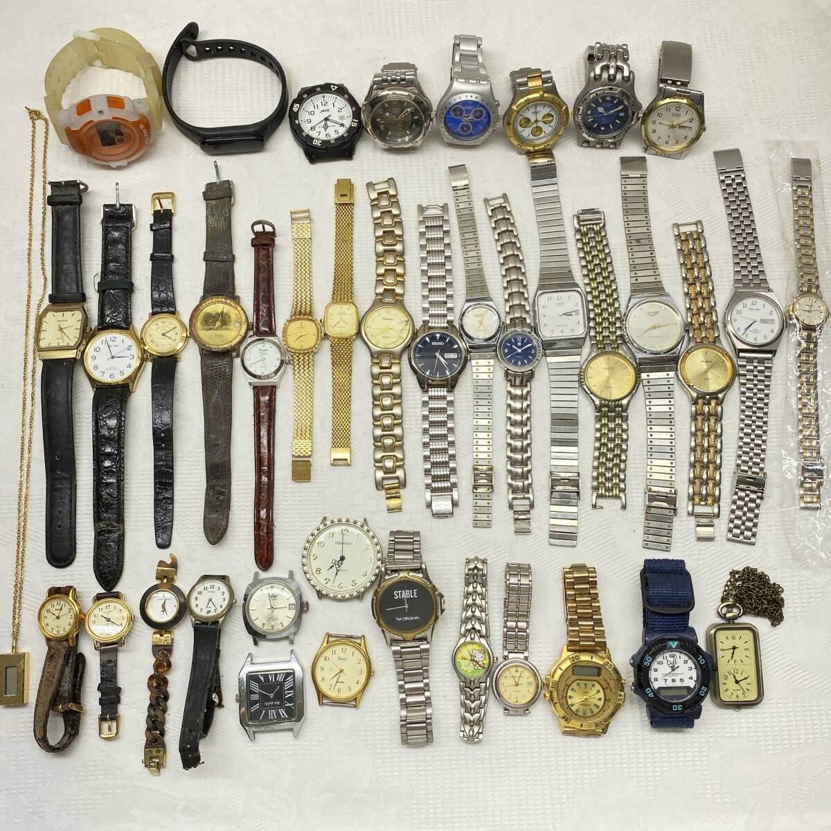 腕時計 大量まとめて SEIKO CITIZEN CASIO ALBA クォーツ 手巻き ジャンク 拍卖