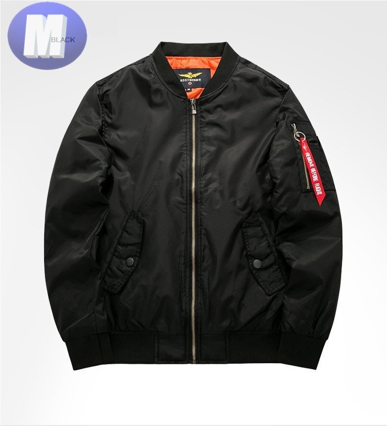 ジャケット MA1タイプ ブラック M フライトジャケット ブルゾン拍卖