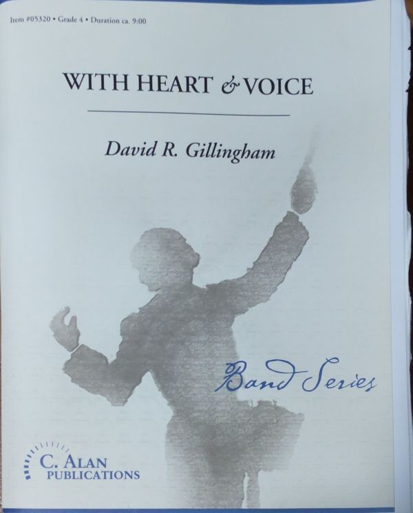 ギリングハム ウィズ・ハート・アンド・ヴォイス (吹奏楽) 輸入楽譜 Gillingham With Heart & Voice C. Alan Publications 洋書拍卖