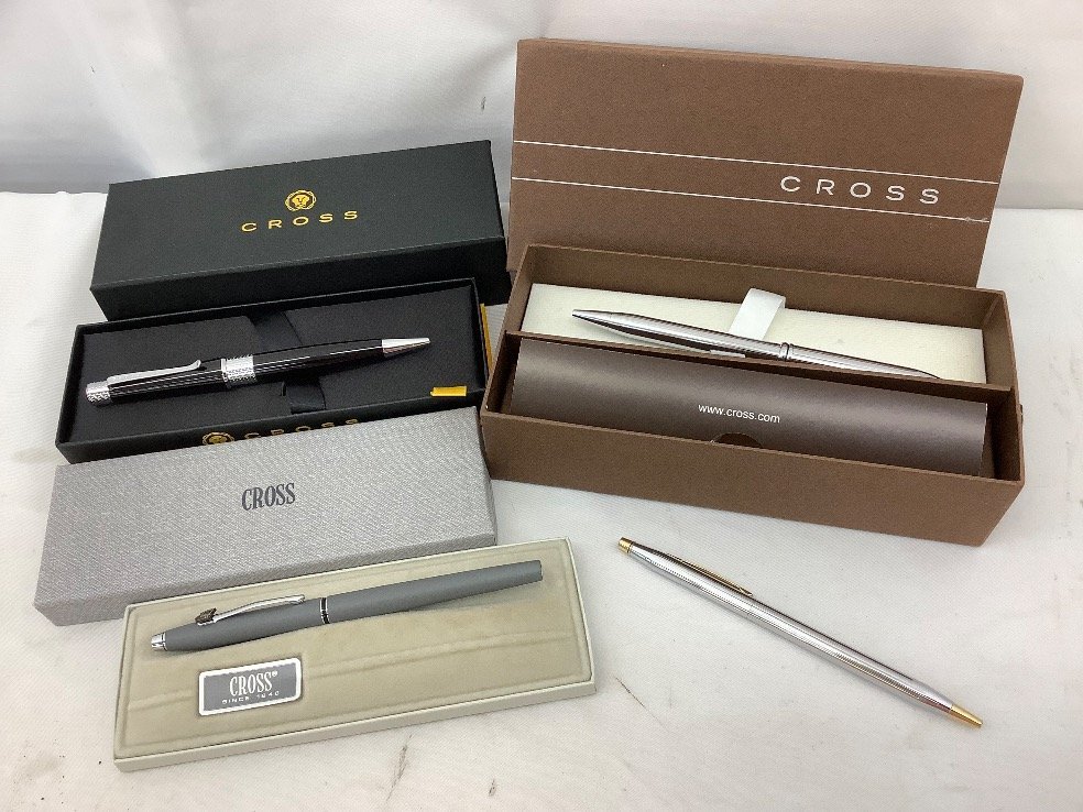 CROSS ボールペン/クラシックセンチュリー/ベバリー他/箱付き 4点まとめ 動作未確認 現状品/ACB ジャンク品拍卖