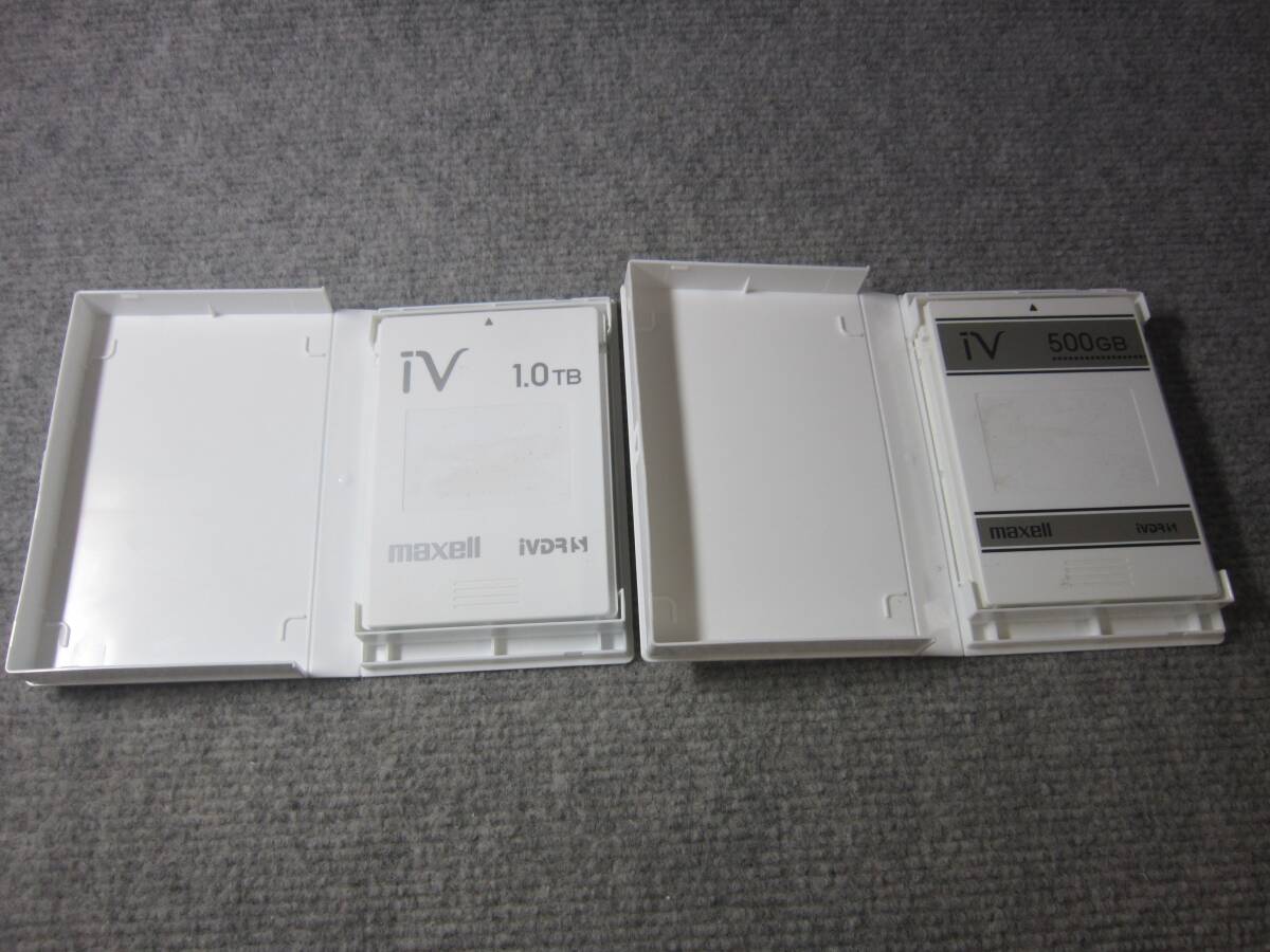 (5005) Maxell マクセル カセットハードディスク HDD 2点セット IVDR-S IVDRS 1.0TB+500GB 合計1.5TB拍卖