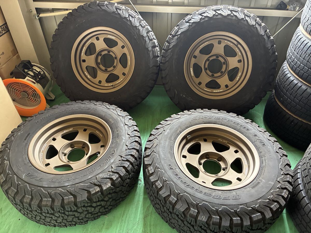 【極美品】RAYS A-LAP 05X 17-9J-20 139.7 6H BF Goodrich A/T 285/70R17 鍛造 軽量 プラド150 ハイラックスなど 検:TE37拍卖