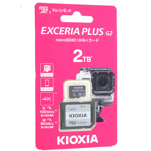 爆買キオクシア microSDXCメモリーカード EXCERIA PLUS G2 KMUH-B002T 2TB拍卖