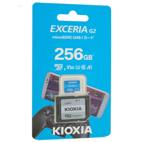 爆買キオクシア microSDXCメモリーカード EXCERIA G2 KMU-B256G 256GB ライトブルー拍卖
