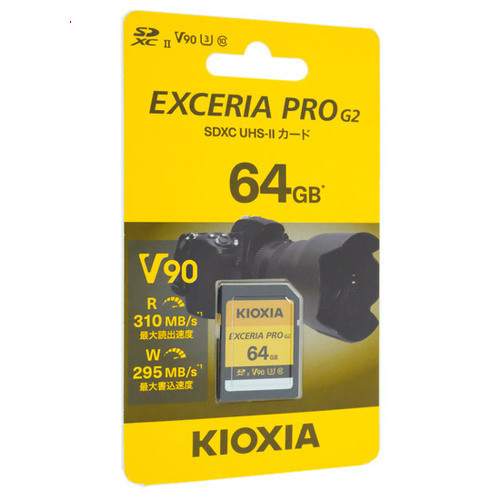 爆買キオクシア SDXCメモリーカード EXCERIA PRO G2 KSDXU-B064G 64GB拍卖