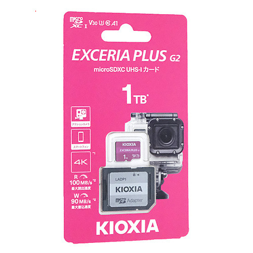 爆買キオクシア microSDXCメモリーカード EXCERIA PLUS G2 KMUH-B001T 1TB拍卖