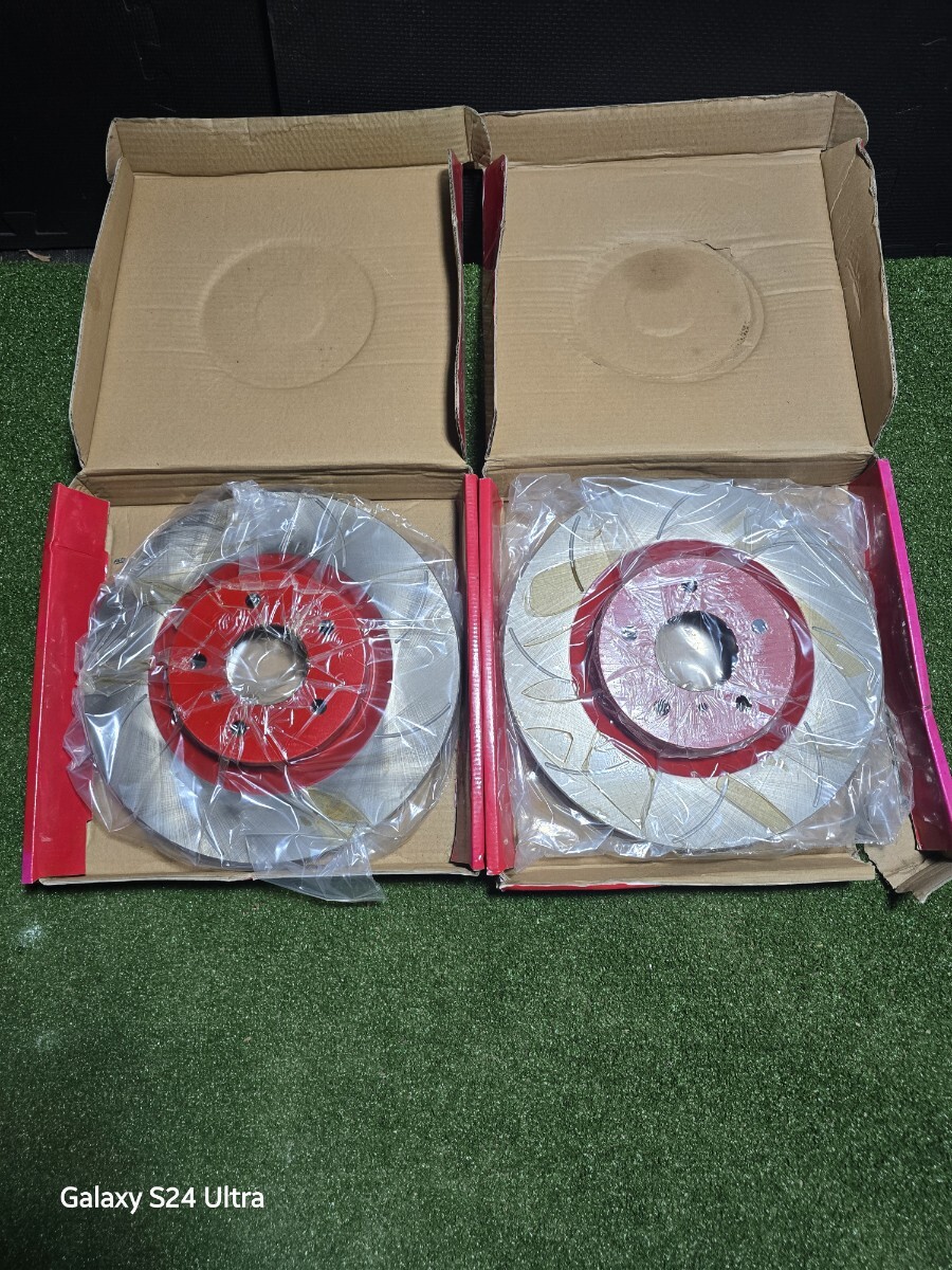8ラウンド スリット ブレーキディスク ローター 左右セット フロン フェアレディZ (Z33 Brembo対応) スカイライン (V35Brembo車)VA-BR-013拍卖
