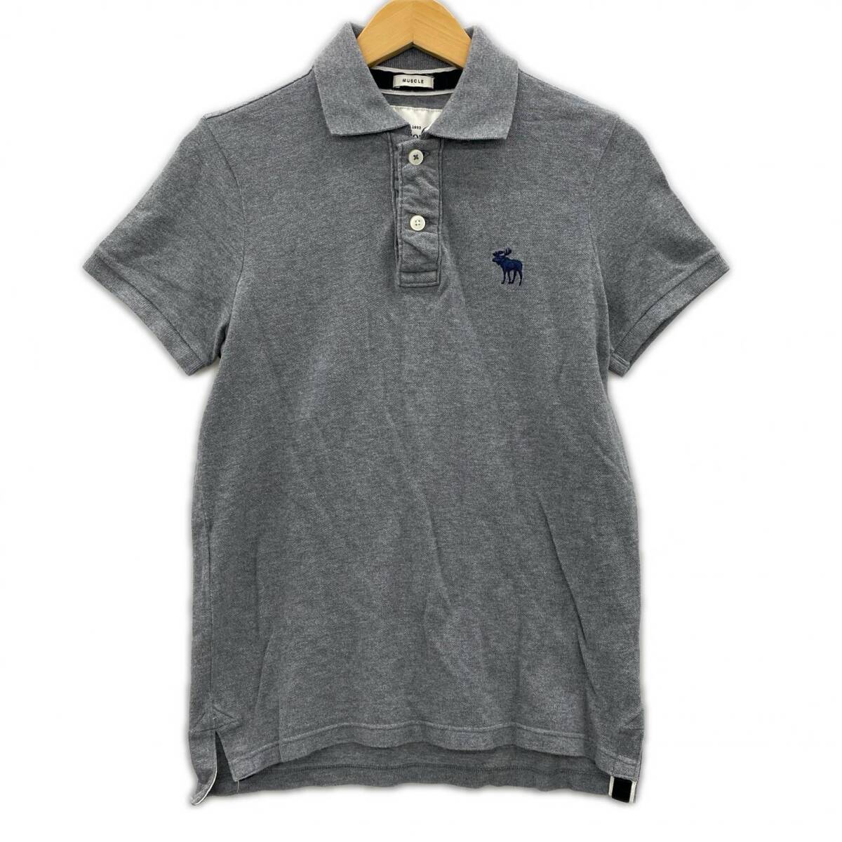 Abercrombie アバクロンビー ポロシャツ sizeXL/グレー ゆうパケットOK拍卖