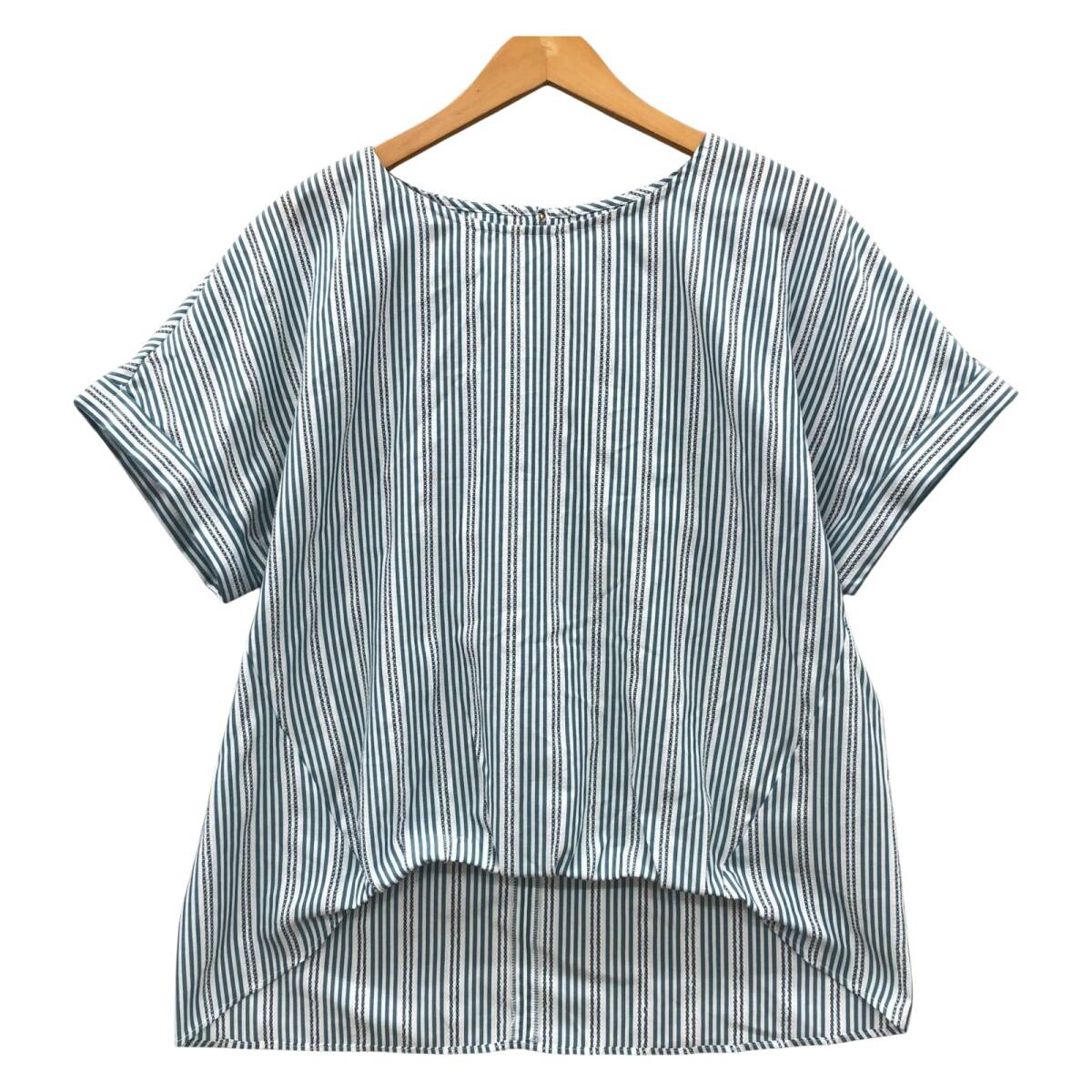 Reflect リフレクト ブラウス size11/グリーン系×ホワイト拍卖
