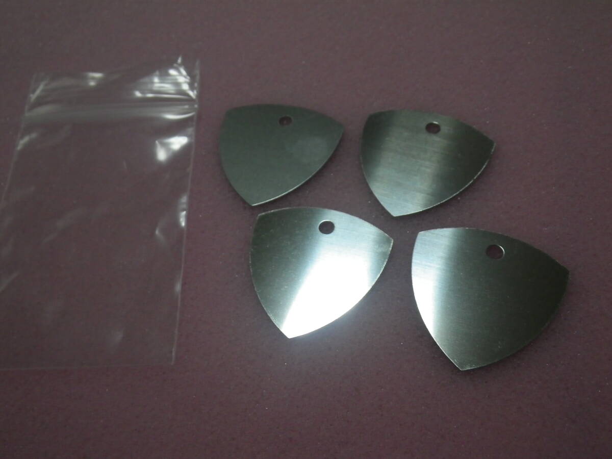 0.3mm厚 金属ギターピック(ステンレスピック)4枚セット 送料110円より 数量5 スマホ分解にも拍卖