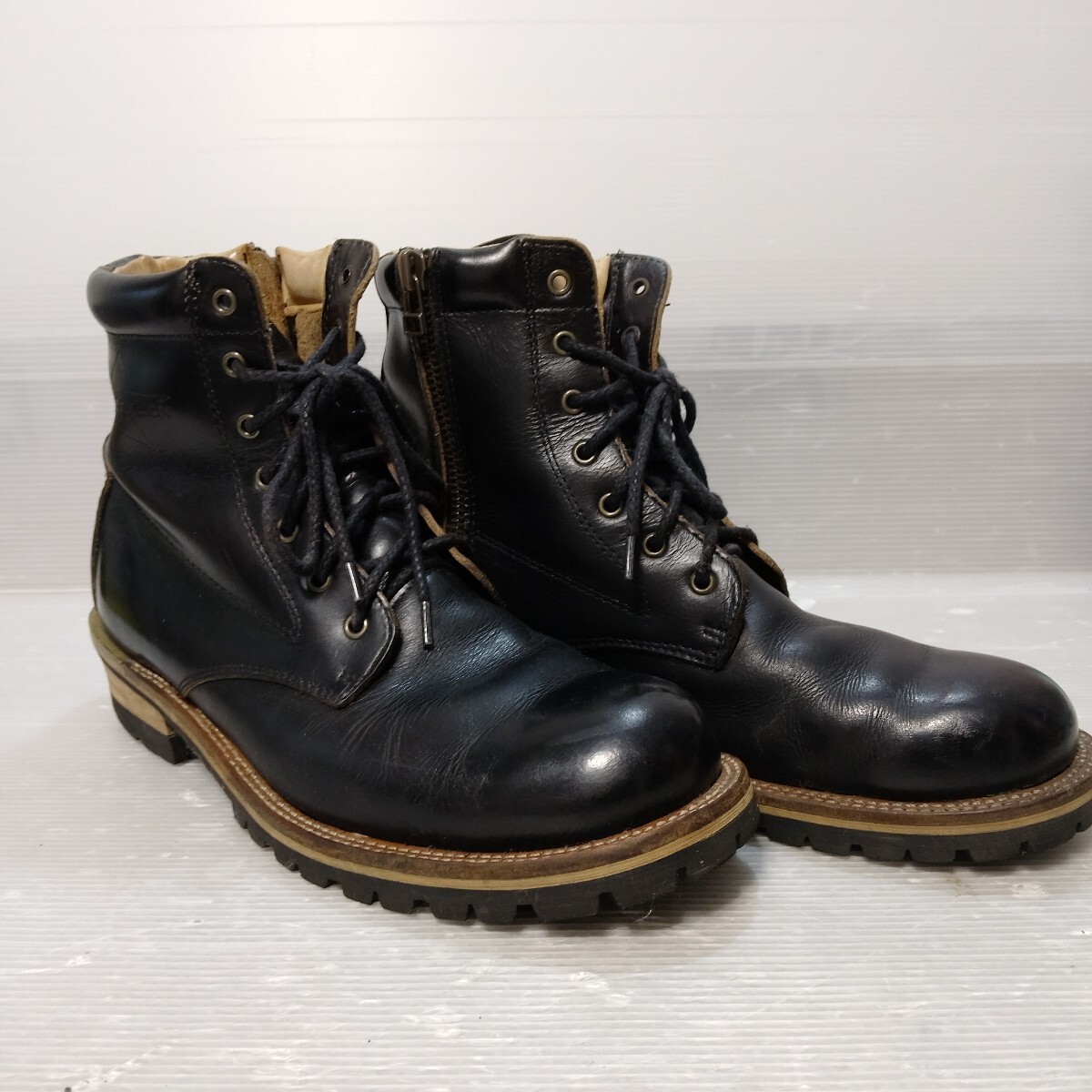 【0707-B】JACKROSE × SLOW WEAR LION コラボ サイドジップ ブーツ ワークブーツ レッドウィング拍卖