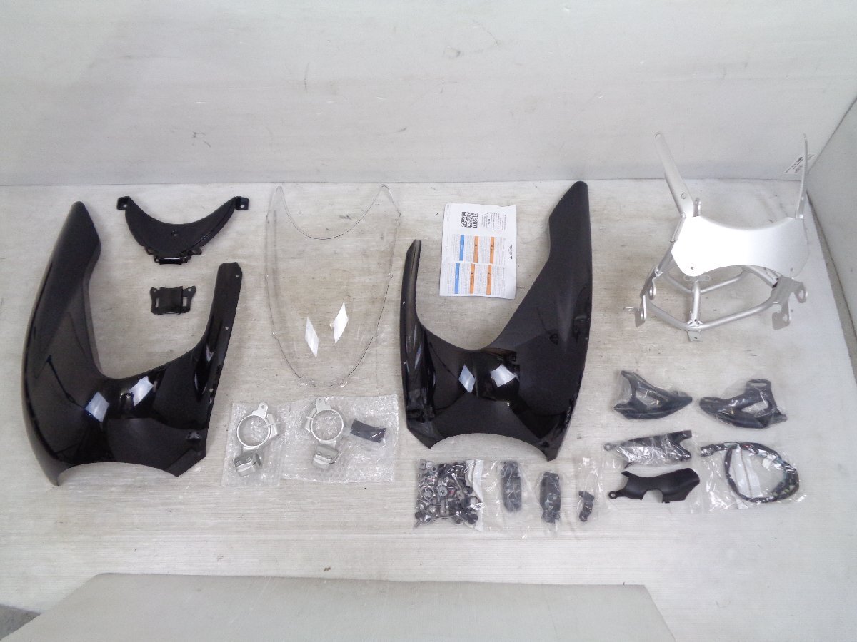 【ARuz】トライアンフ スラクストン1200RS 20-24 純正オプション ドルフィン フェアリング カフェレーサー ブラック 未使用【I250】拍卖