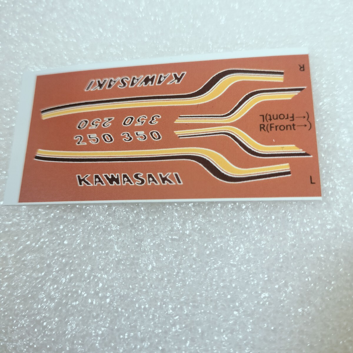 1/12 ホワイトデカール レインボーライン ブラウン カワサキ KH250 KH400 1971 ハセガワ 長谷川 マッハ ss 拍卖