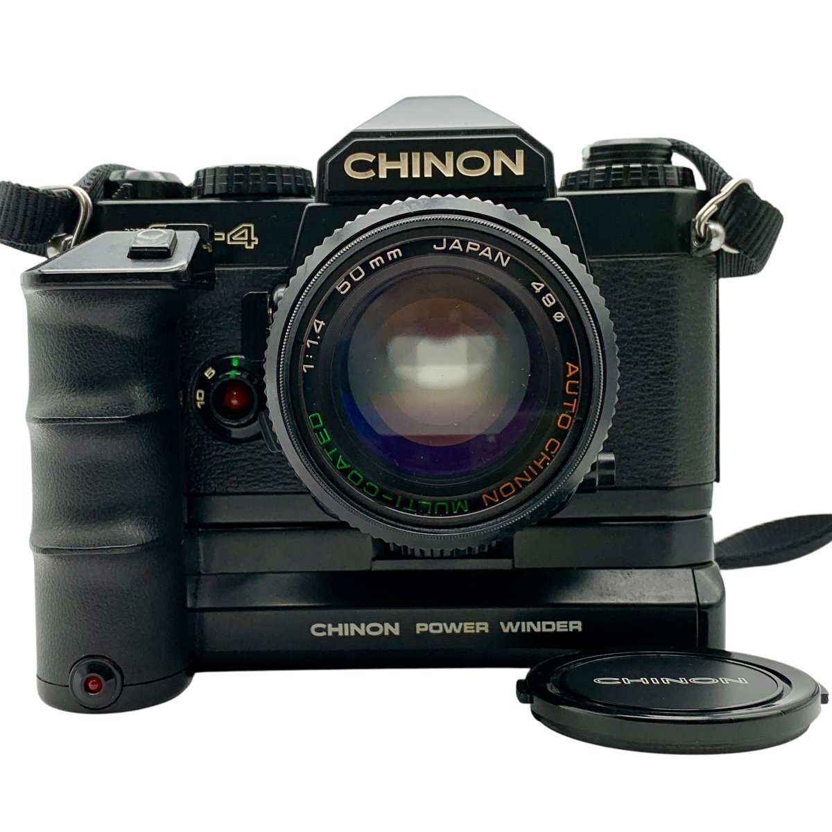 CHINON チノン カメラ CE-4 一眼レフカメラ フィルムカメラ パワーファインダー PW-530 動作未確認 ジャンク品 60サイズ 蘇さ(BBY220)拍卖