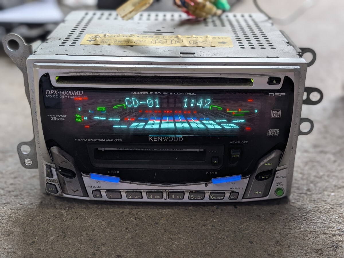 ケンウッド KENWOOD DSP CD/MD 2DINデッキ 流用 加工等にも拍卖