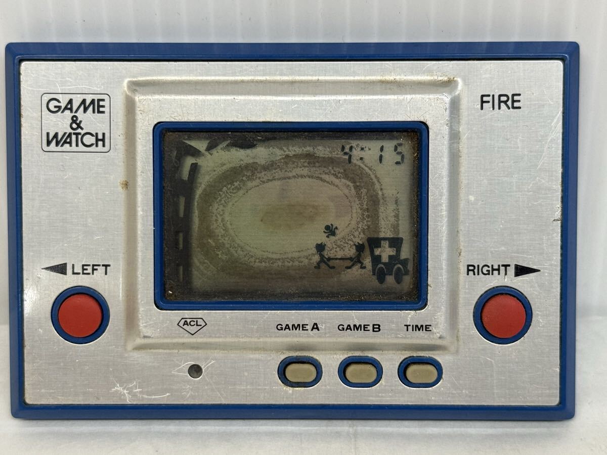 任天堂 ゲームウォッチ 初期 ファイア RC-04 GAME&WATCH FIRE ゲームウオッチ ファイヤ 初代 ジャンク中古品 Nintendo拍卖