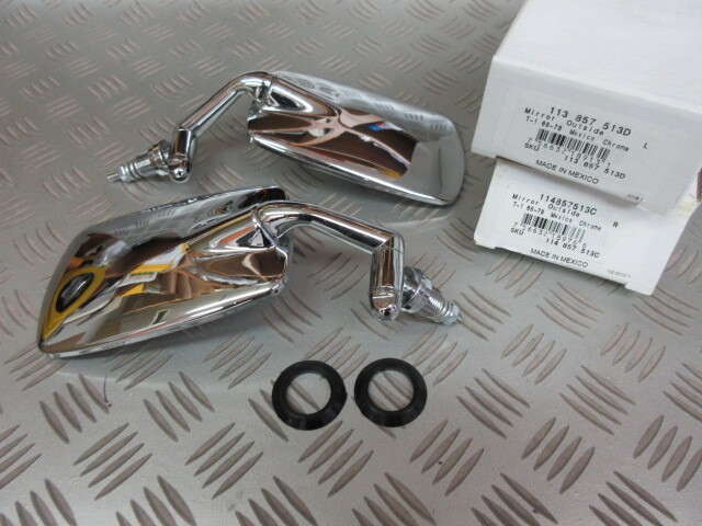 T1Beetle.1968-1977 VW空冷T1ビートル アウトサイド ミラー pr NEW 拍卖