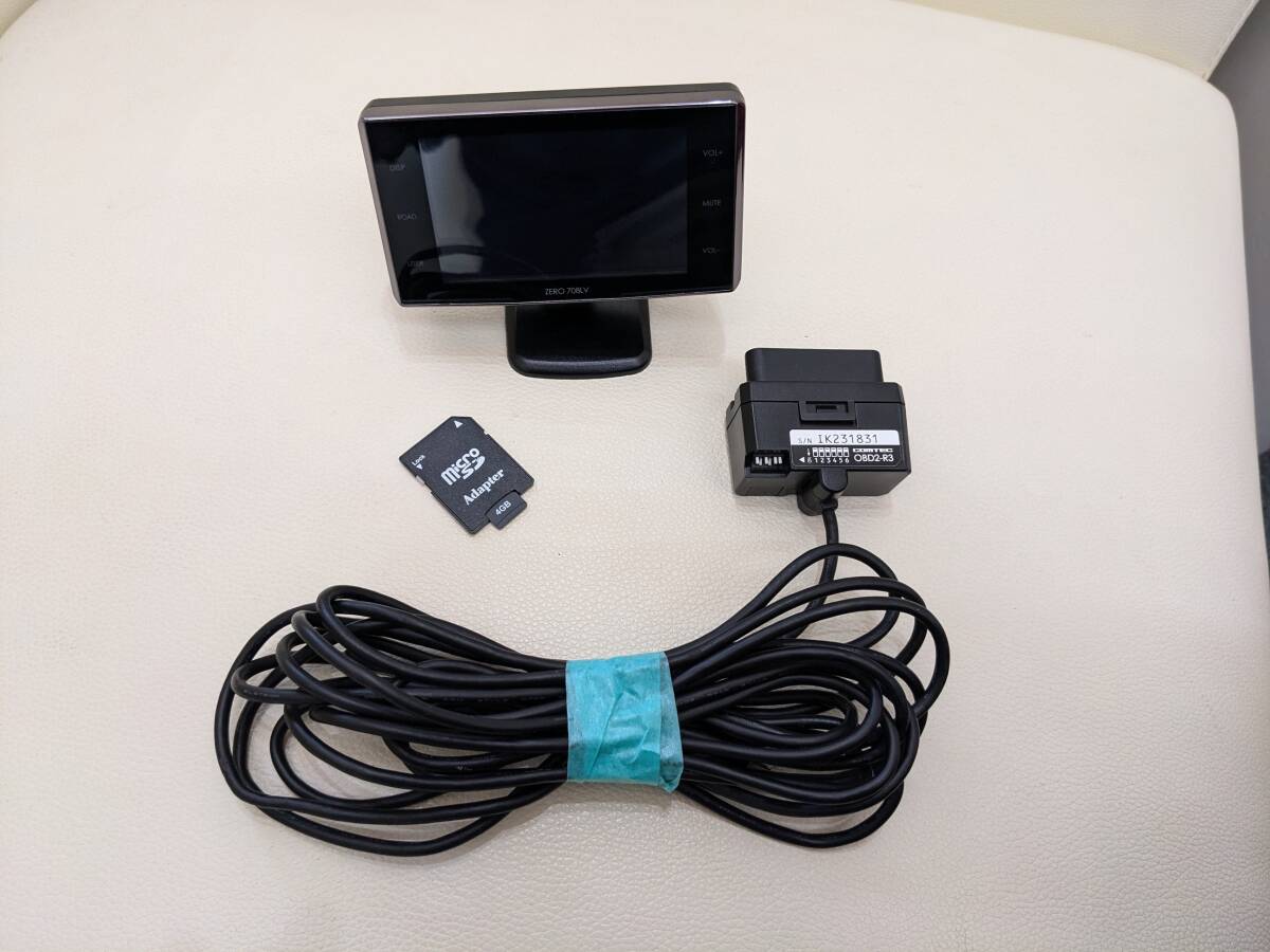 『M976』☆リコール対策済み☆ コムテック ZERO708LV OBD2-R3 レーダー探知機拍卖