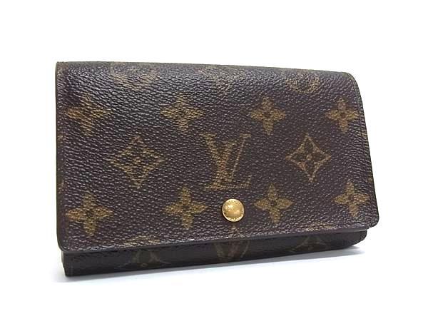 1円 ■美品■ LOUIS VUITTON ルイヴィトン M61730 モノグラム ポルトモネ ビエトレゾール 二つ折り 長財布 ウォレット ブラウン系 HD0301拍卖