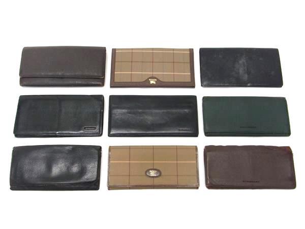 1円 BURBERRY バーバリー バーバリーズ チェック柄 等 二つ折り 長財布 等 ウォレット 小銭入れ 札入れ 9点セット まとめ売り DB5046拍卖