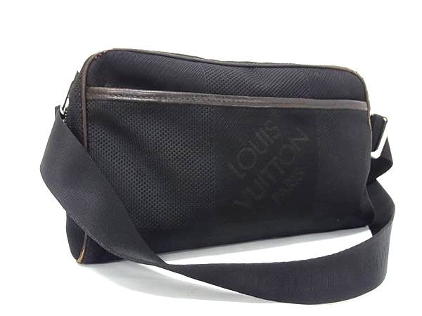 1円 LOUIS VUITTON ルイヴィトン M93620 ダミエジェアン アクロバット ボディバッグ ウエストバッグ ウエストポーチ ブラック FY4461拍卖