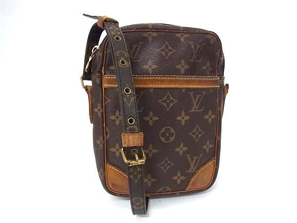 1円 LOUIS VUITTON ルイヴィトン M45266 モノグラム ダヌーブ ショルダーバッグ クロスボディ 斜め掛け レディース ブラウン系 HC2707拍卖